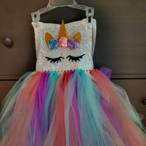 Girls unicorn tutu costume